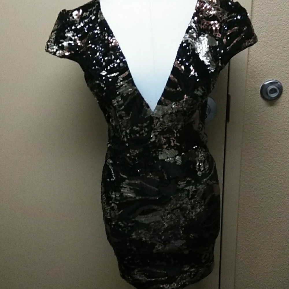 Beaded cocktail dress